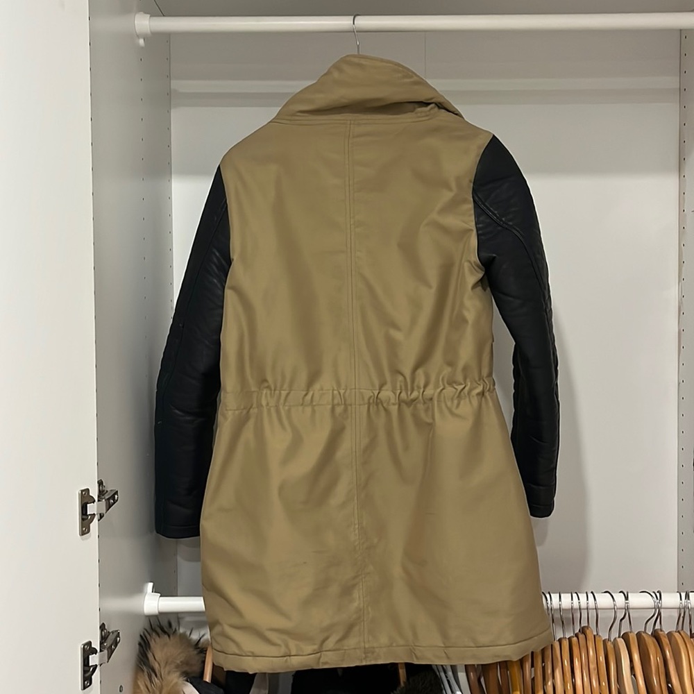 William Rast Jacket with Faux Leather Sleeves